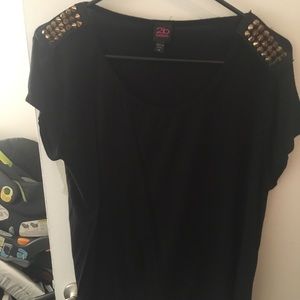 Black top with gold studs